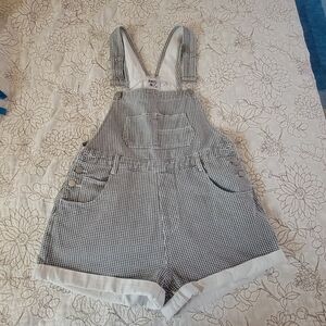 Princess polly gingham short overalls